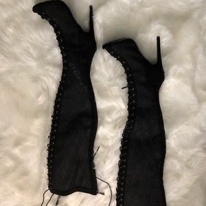 Lace tie up Over the Knee Boots! Offers accepted!